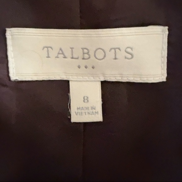 Talbots Houndstooth Women's Blazer With Peplum Detail in the back Size 8 - Picture 7 of 8